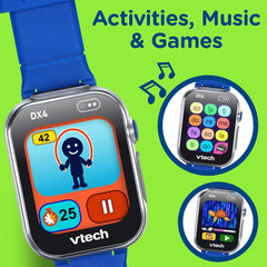 Vtech Kidizoom Smart Watch Dx4 Blue Battery Operated