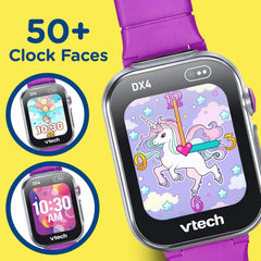 Vtech Kidizoom Smart Watch Dx4 Purple Battery Operated
