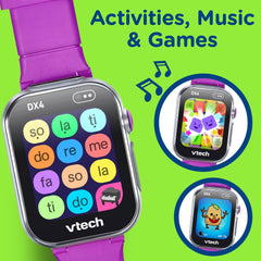 Vtech Kidizoom Smart Watch Dx4 Purple Battery Operated
