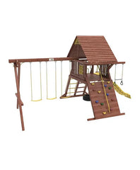 Kiddoro Discovery Den Kids Swing Set – Slide, Swings & Climbing Features