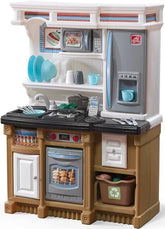 Step2 Lifestyle Custom Kitchen with Sink, Stove & Storage Playset for Kids