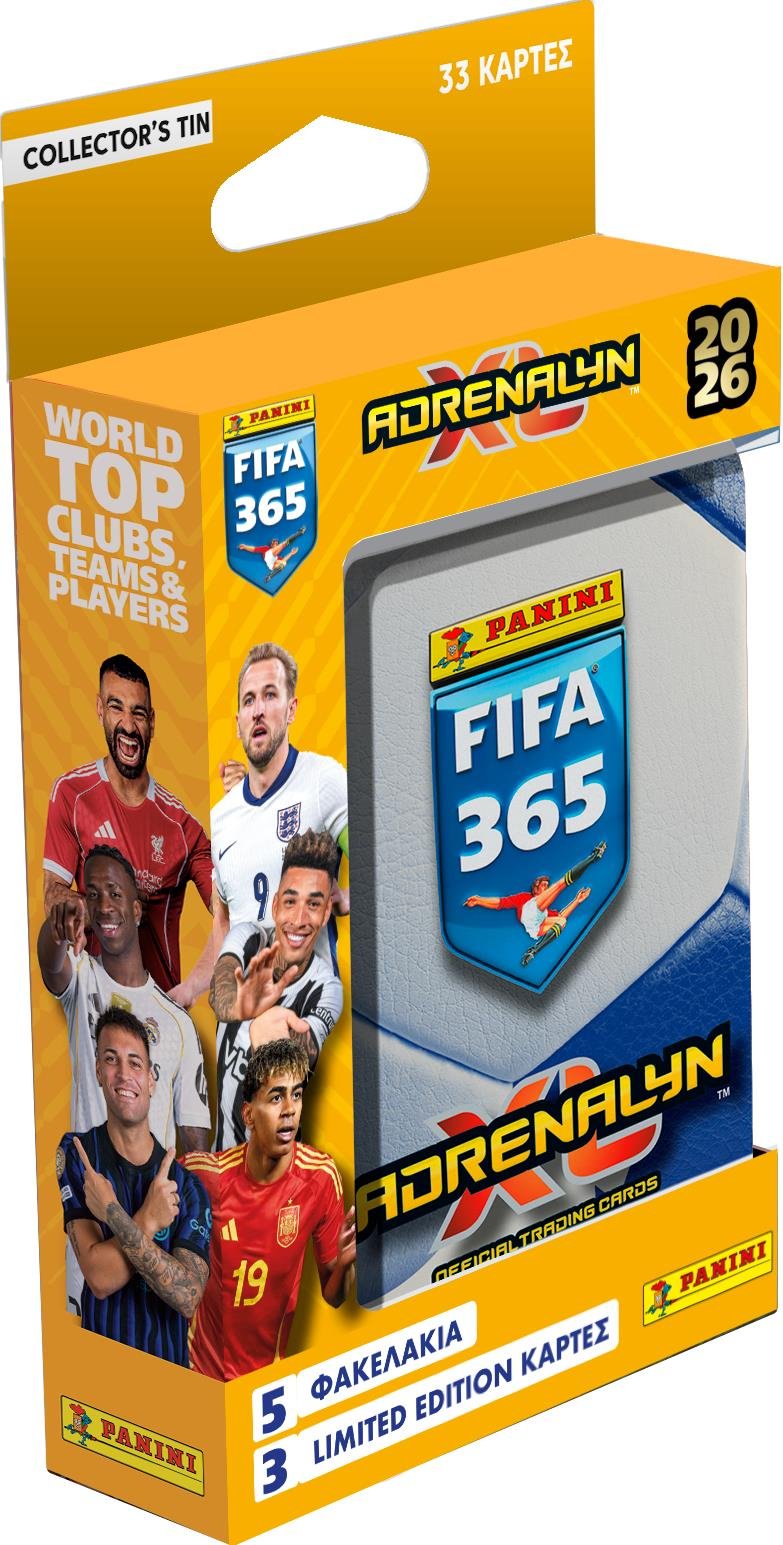 Panini FIFA 365 Adrenalyn XL 2026 Trading Cards Tin for Kids