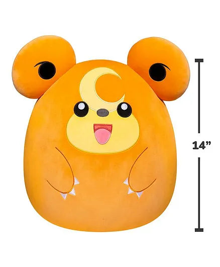 Pokemon Squishmallow Teddiursa لعبة قطيفة