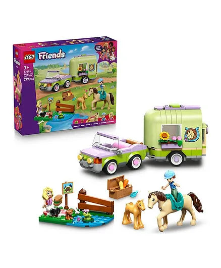 Lego Friends Horse & Baby Foal Trailer Animal Care Building Set for Kids