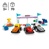 Lego Duplo Town F1 Team Race Cars & Drivers