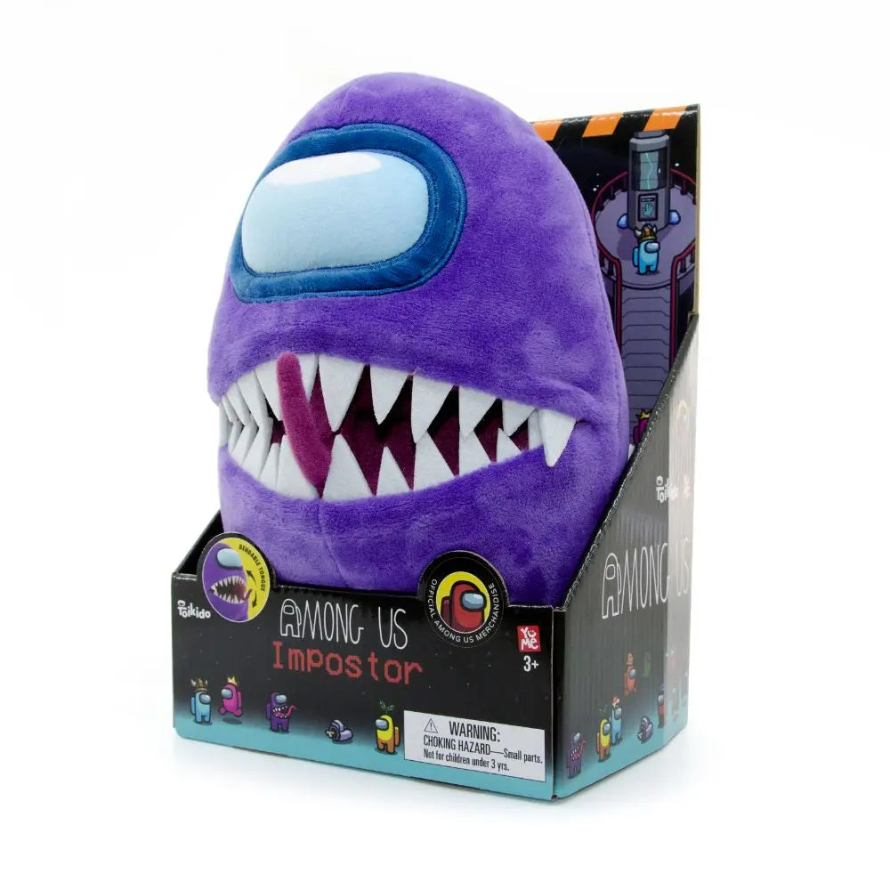 Among Us Features Plush Impostor Bendable Tongue Purple 10Inch