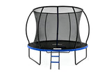 Mountpeak Pumpkin Trampoline with Safety Net - Black & Blue, 10ft