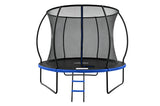 Mountpeak Pumpkin Trampoline with Safety Net - Black & Blue, 10ft