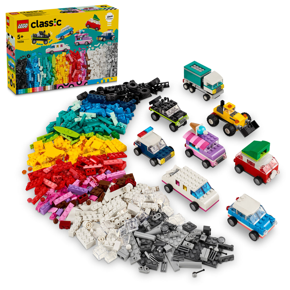 Lego Classic Creative Vehicles ١١٠٣٦ مجموعة بناء Ages ٥+