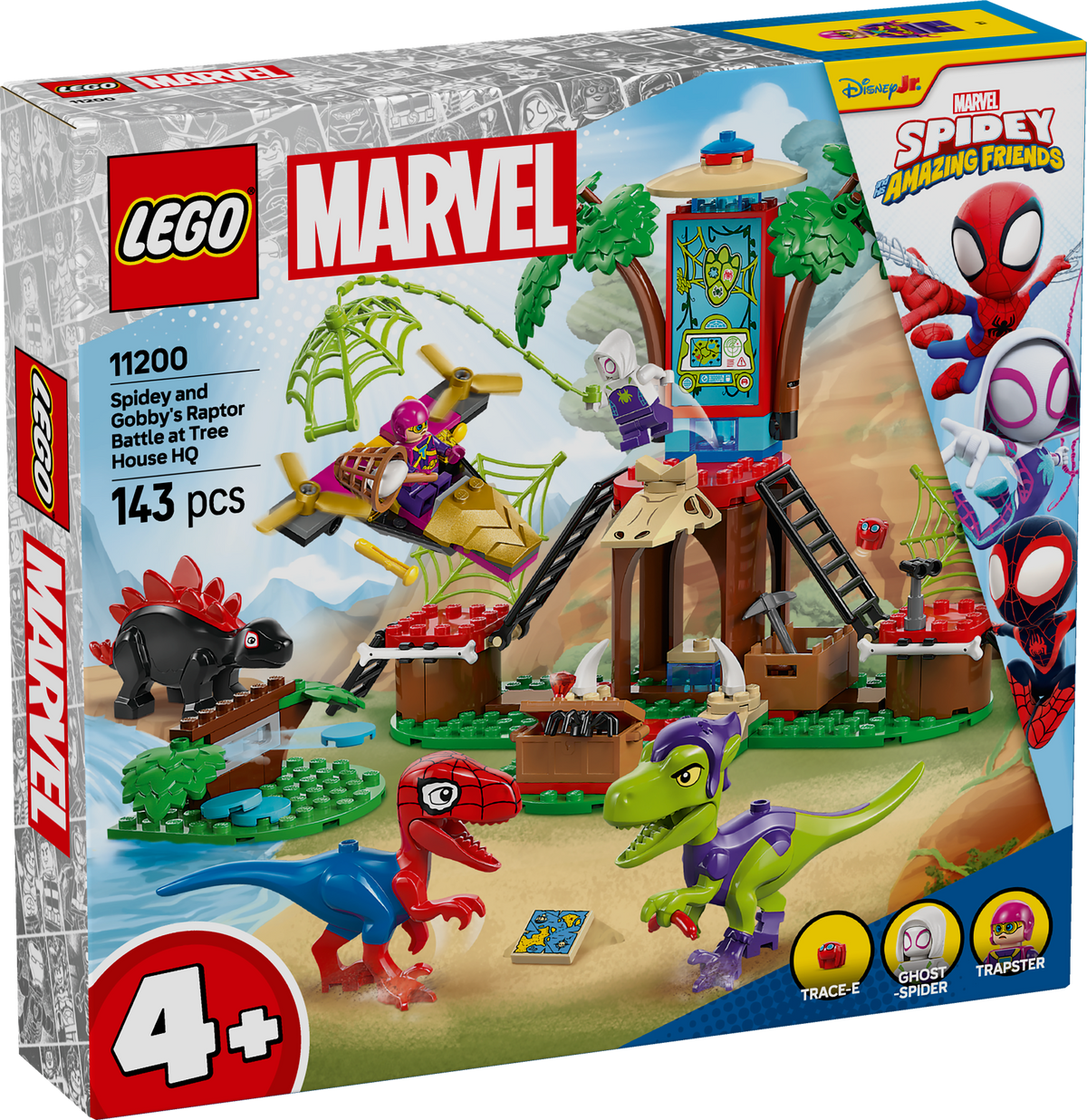 Lego Marvel Spidey & Gobby's Raptor Battle at Tree House HQ  Building Set for Kids