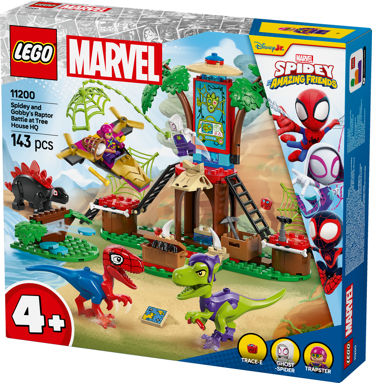 Lego Marvel Spidey & Gobby's Raptor Battle at Tree House HQ  Building Set for Kids