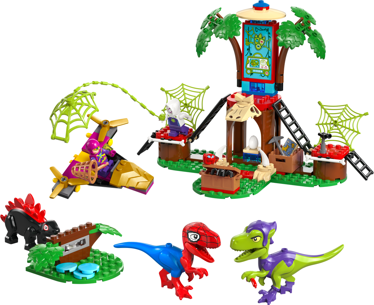 Lego Marvel Spidey & Gobby's Raptor Battle at Tree House HQ  Building Set for Kids