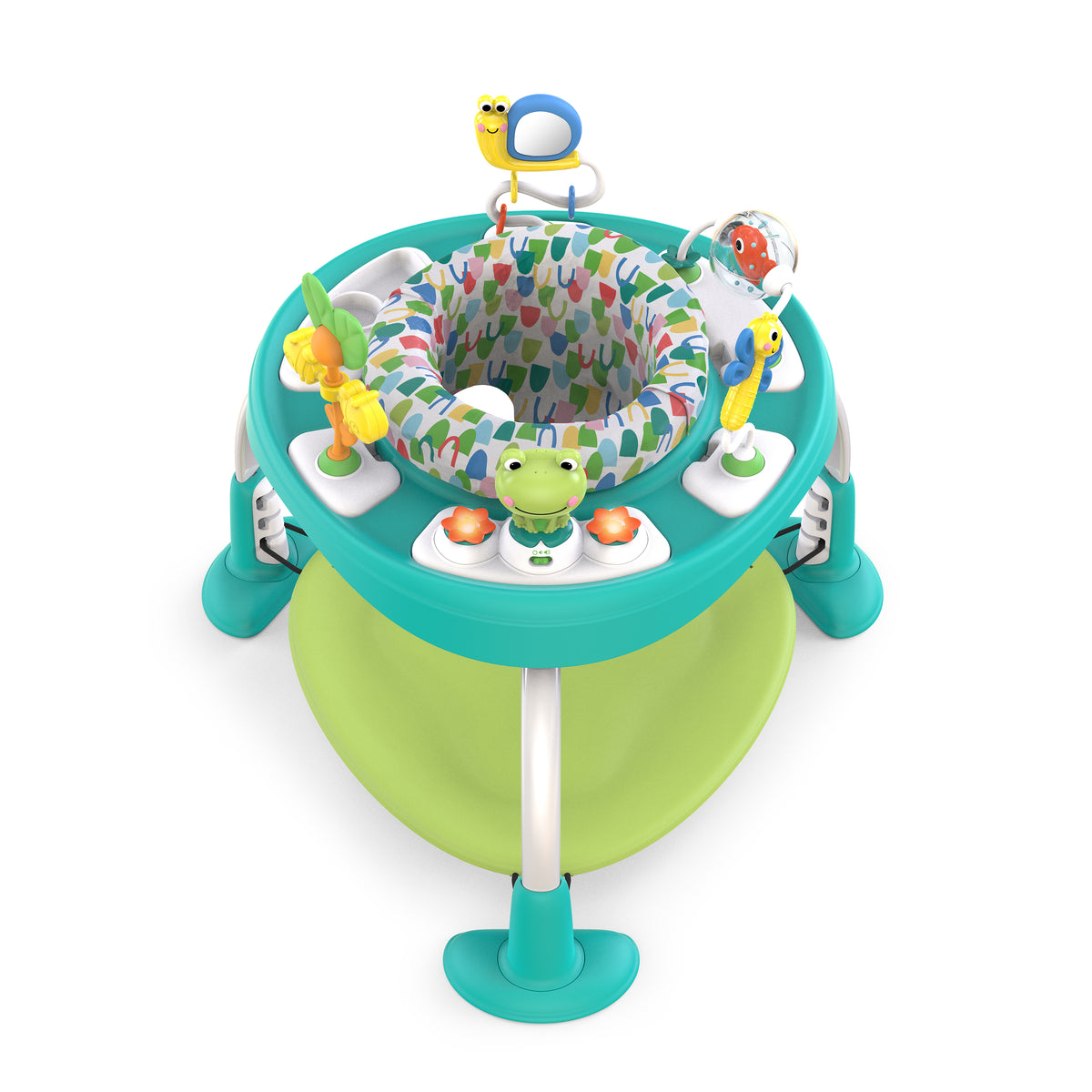 Bright Starts Bounce Bounce Baby 2-In-1 Activity Jumper & Table Playful Pond