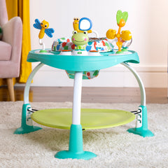 Bright Starts Bounce Bounce Baby 2-In-1 Activity Jumper & Table Playful Pond