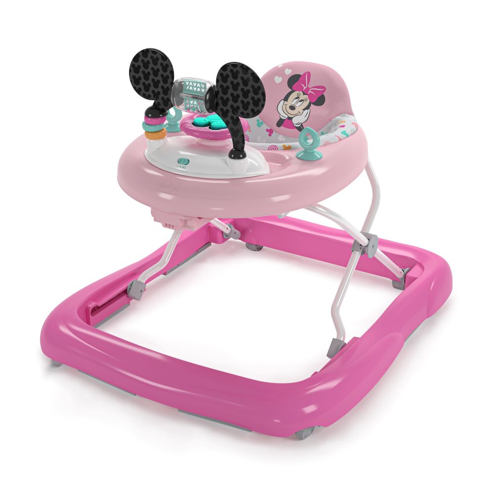 Bright Starts Minnie Mouse Tiny Trek Walker, Forever Besties , 2-In-1 Walker