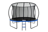 Mountpeak Pumpkin Trampoline with Safety Net & Ladder - Black & Blue, 12ft