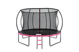 Mountpeak Pumpkin Trampoline with Safety Net & Ladder - Pink, 12ft