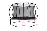 Mountpeak Pumpkin Trampoline with Safety Net & Ladder - Pink, 12ft
