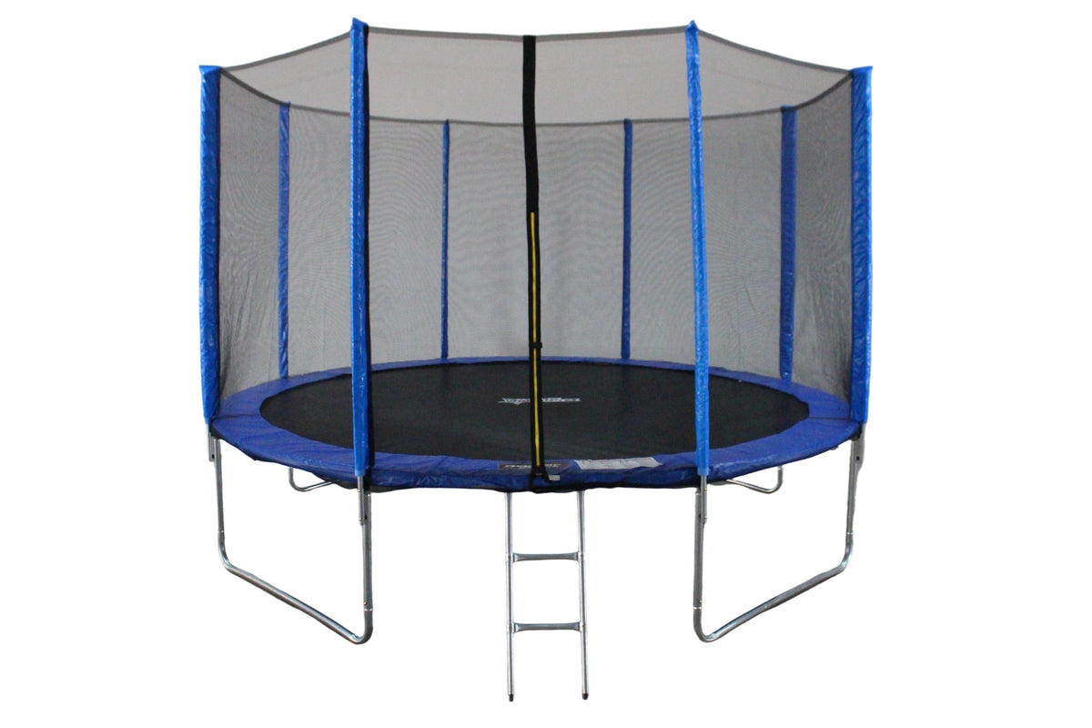 Funjump Blue Trampoline with Safety Net & Ladder - 12ft