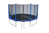 Funjump Blue Trampoline with Safety Net & Ladder - 12ft