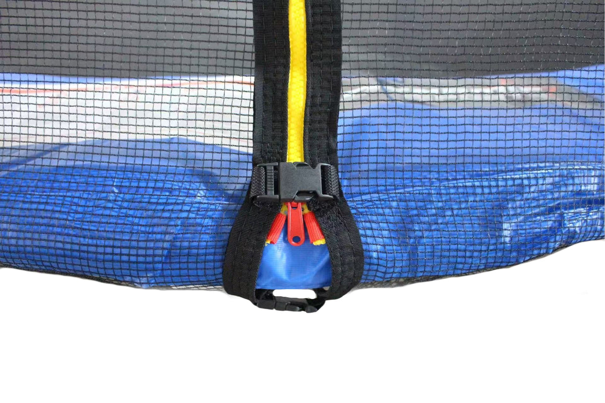 Funjump Blue Trampoline with Safety Net & Ladder - 12ft