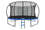 Mountpeak Pumpkin Trampoline with Safety Net - Black & Blue, 14ft