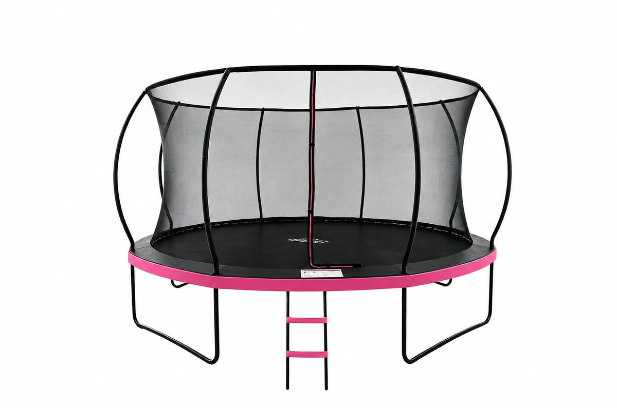 Mountpeak Pumpkin Trampoline with Safety Net - Pink, 14ft