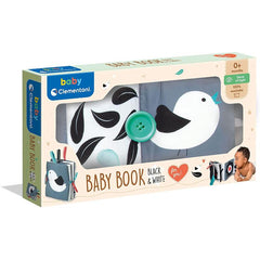 Clementoni Baby Black & White Soft Activity Book for Newborns 0+ Months