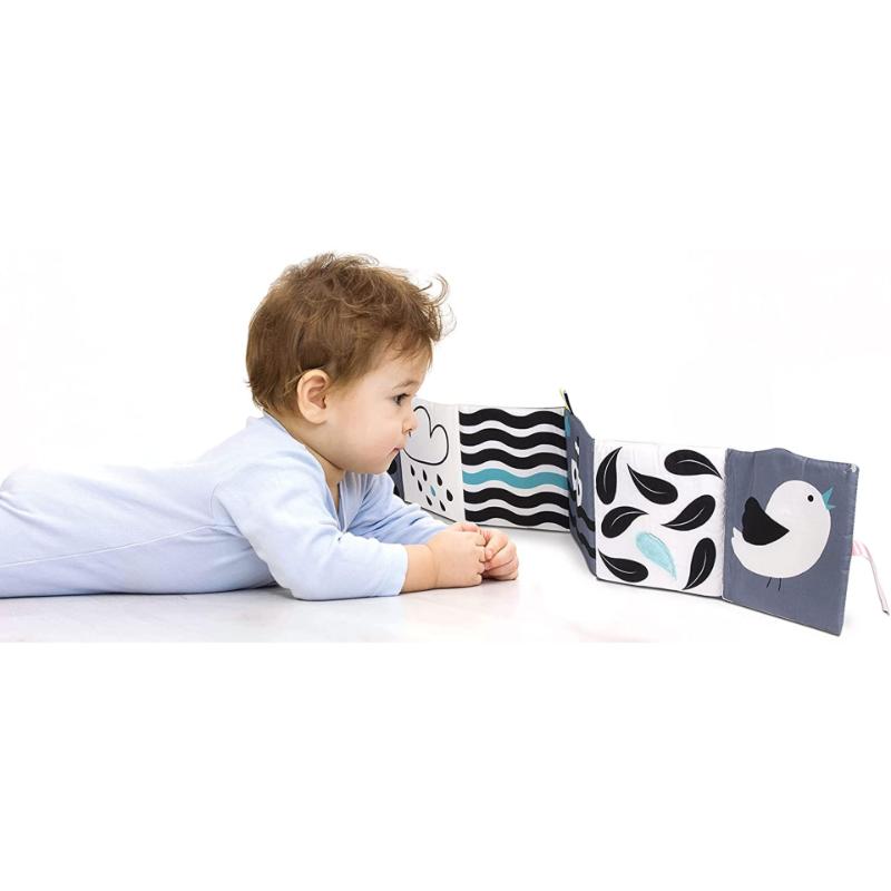 Clementoni Baby Black & White Soft Activity Book for Newborns 0+ Months