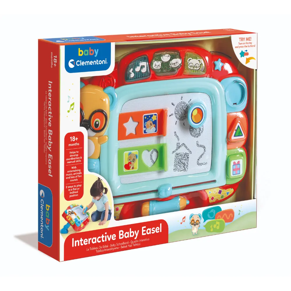Clementoni Baby Interactive Easel Battery Operated