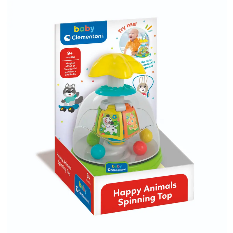 Clementoni Baby Happy Animals Spinning Top