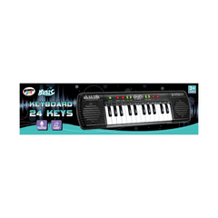 Power Joy Music Keyboard 24Keys W/Mic Battery Operated