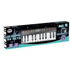Power Joy Music Keyboard 24Keys W/Mic Battery Operated