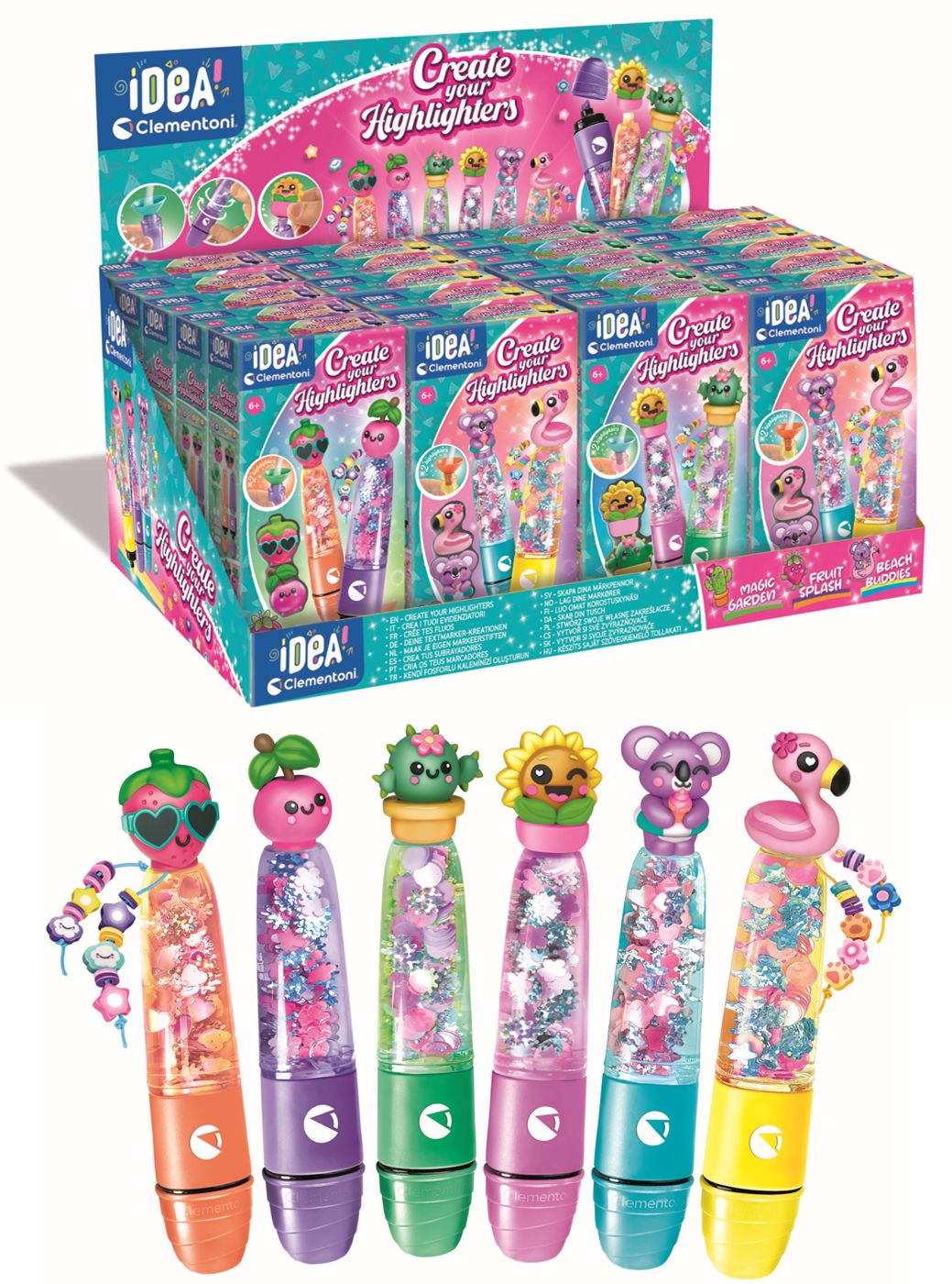 Clementoni Idea Creative Highlighter Pen for Kids Assorted - Sold per piece