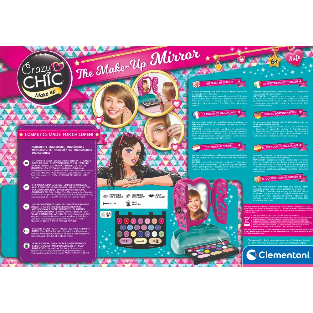 Clementoni Crazychic Mirror Make Up B/O