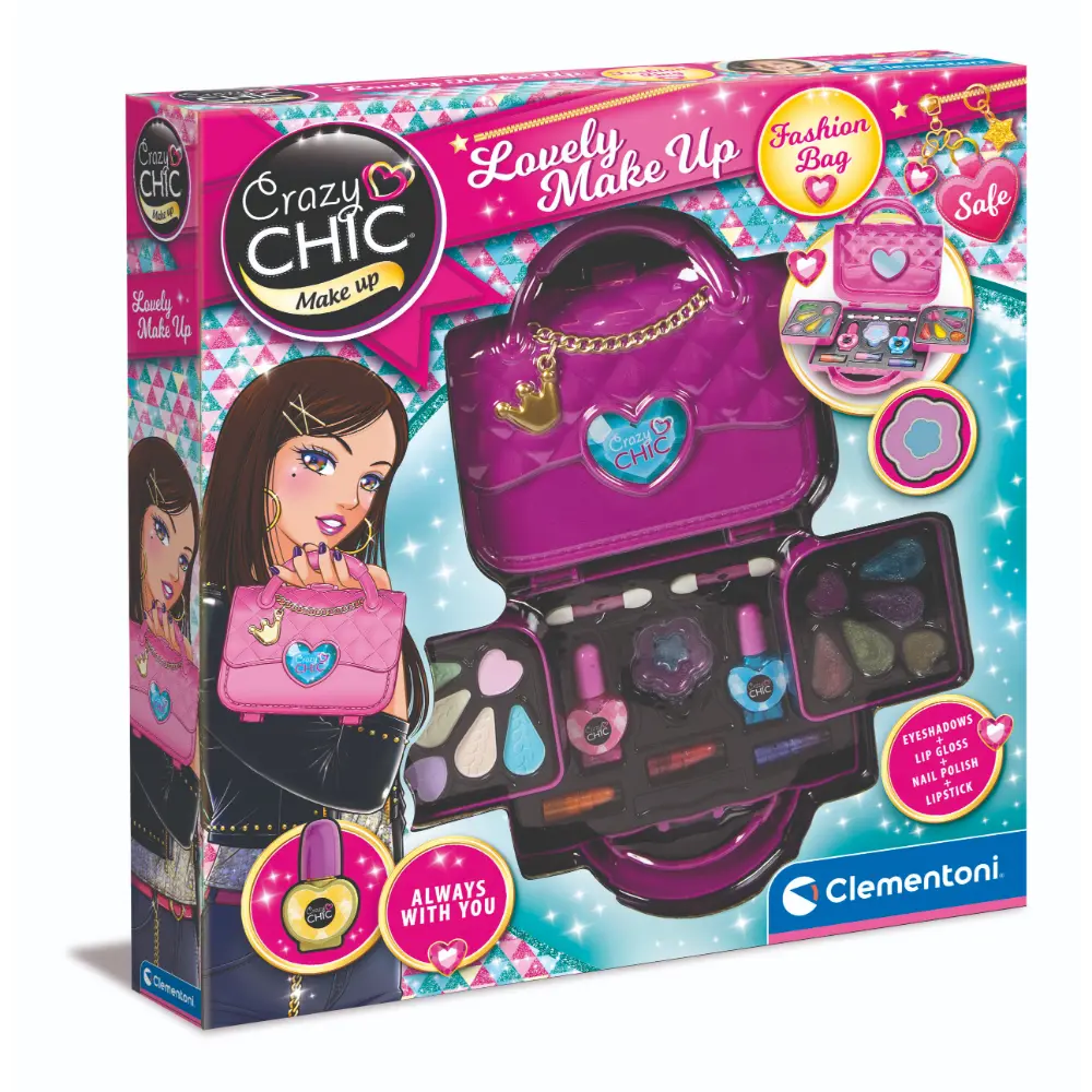 CLEMENTONI CRAZY CHIC BAG MAKE UP SET