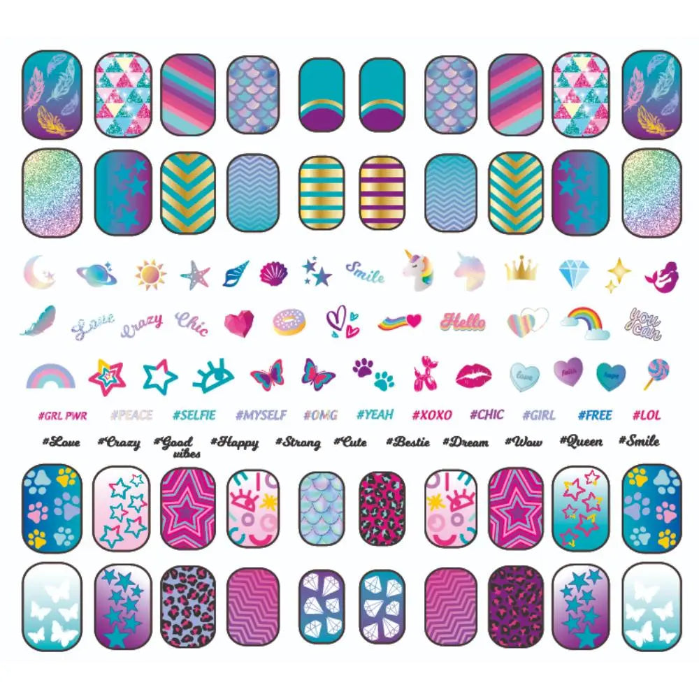 أظافر لامعة من Clementoni Crazychic
