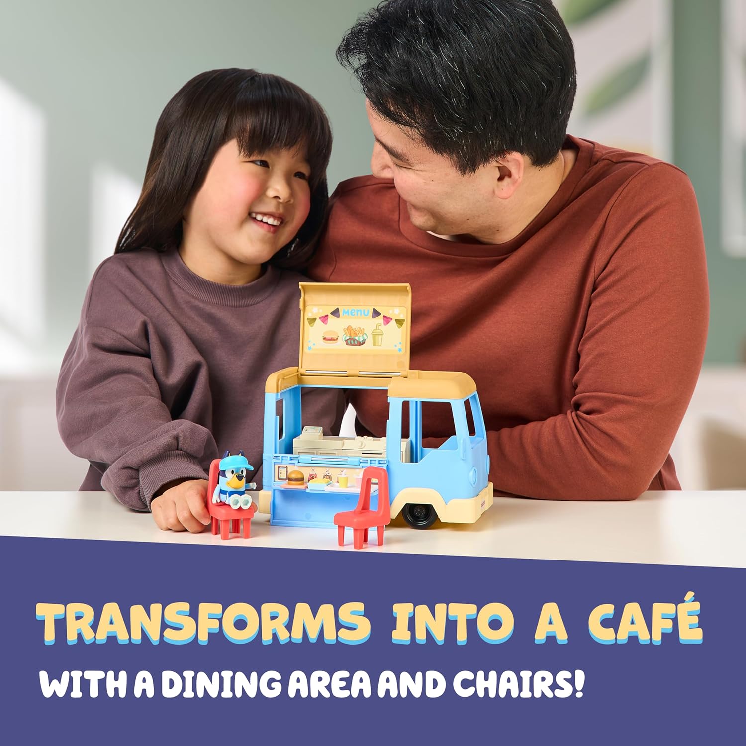 Bluey Lets Play Cheffood Truck Playset