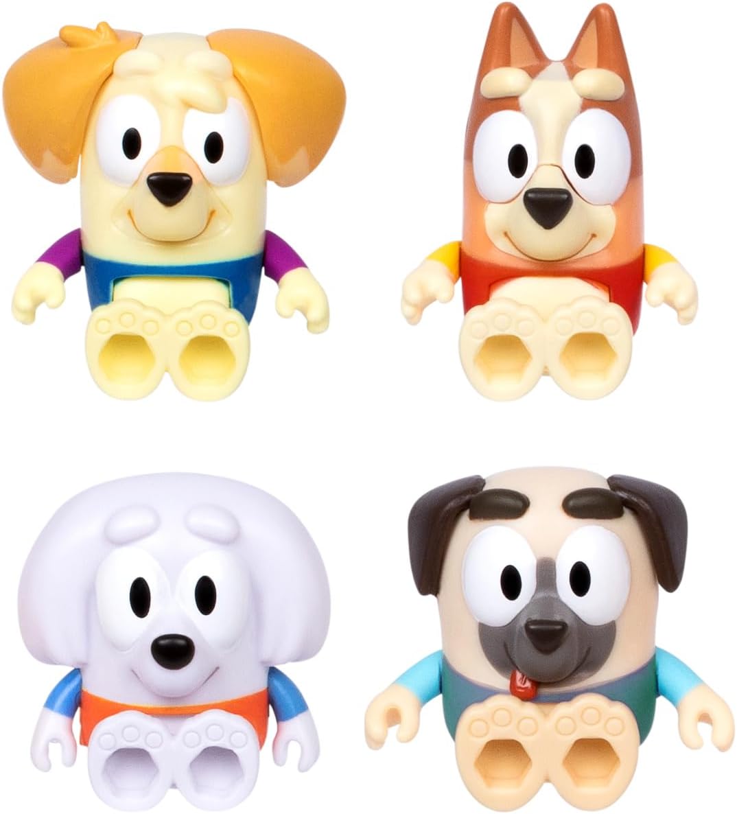 Bluey Color Change 4-Pack Bingo & Friends Figures Set