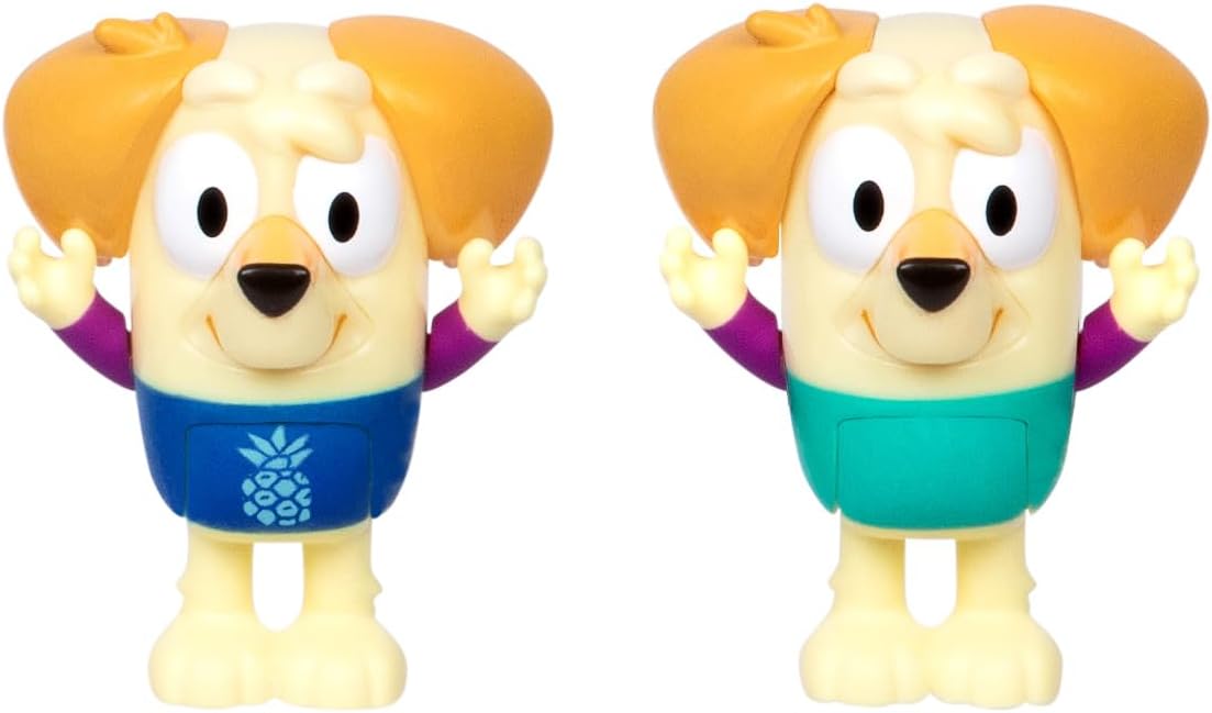 Bluey Color Change 4-Pack Bingo & Friends Figures Set