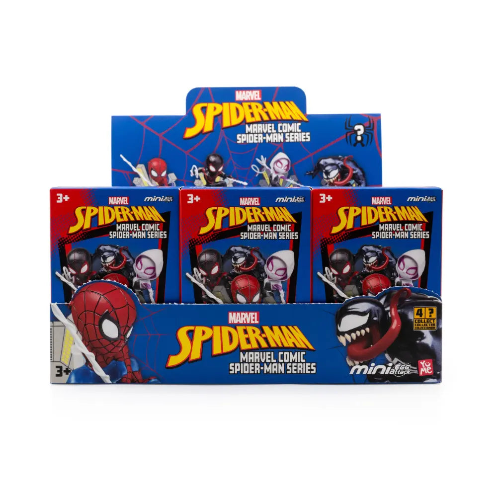 Marvel Spider-Man Attack Series Collectible Action Figure with 3D Display Base - Assorted Figures, Sold Per Piece