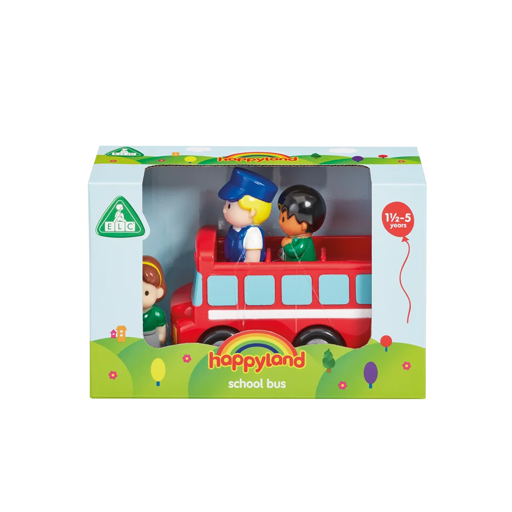 ELC Happy Land School Bus 3 Figs