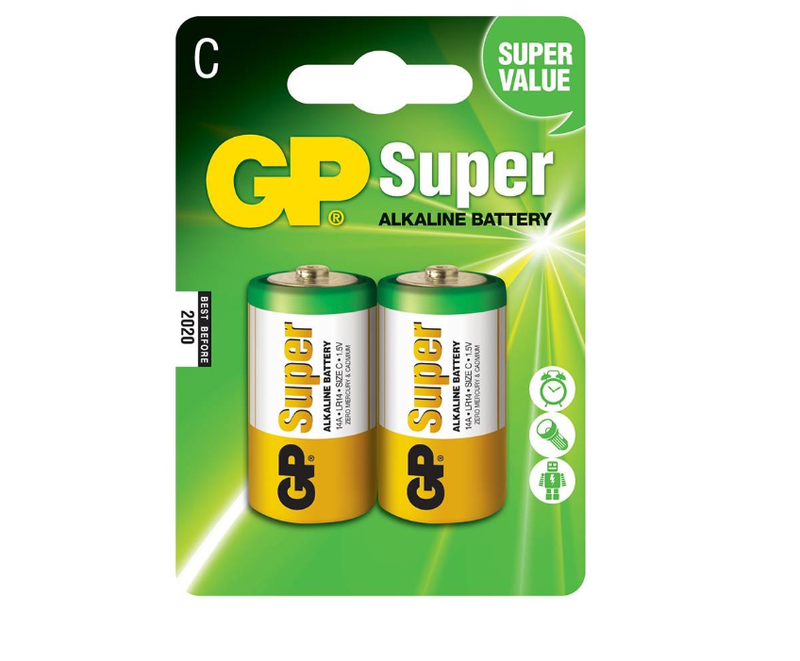 GP Batteries - C 2 Pcs Blister