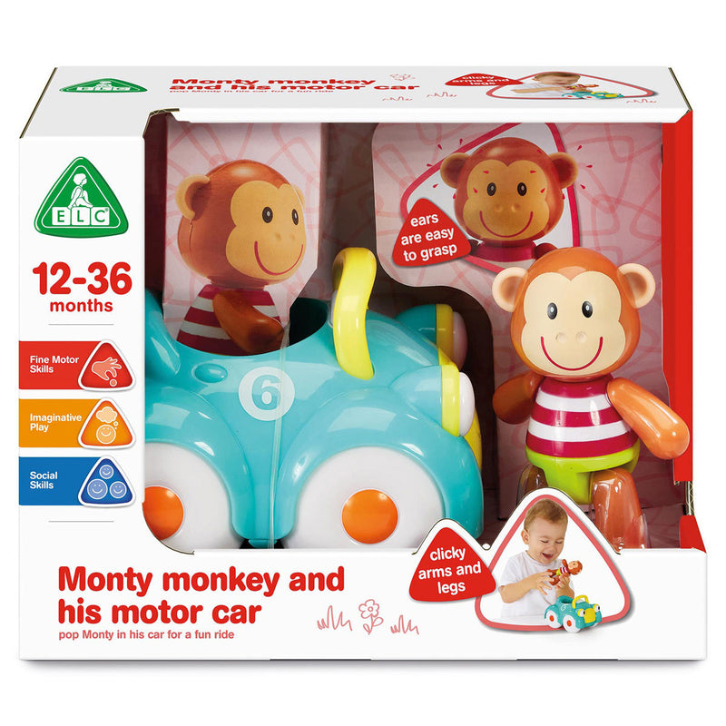 Early Learning Centre Monty Monkey And His Motor Car