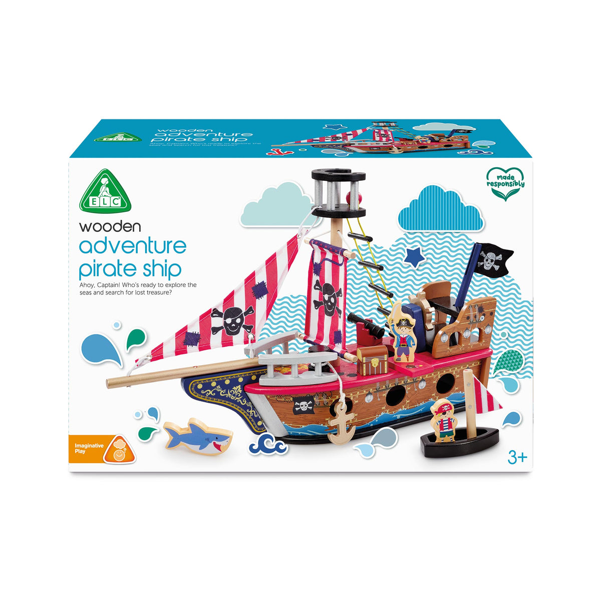 Early Learning Centre  Wooden Pirate Ship