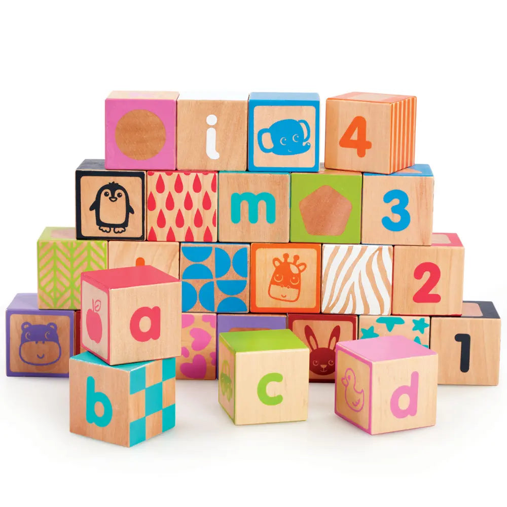 إيرلي ليرنينغ سنتر Wooden Alphabet Blocks