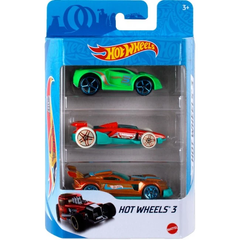 مجموعة مكونة من 3 سيارات من سلسلة Hot Wheels Basic Cars متنوعة الألوان