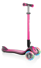 Globber Elite Deluxe With Lights Pink