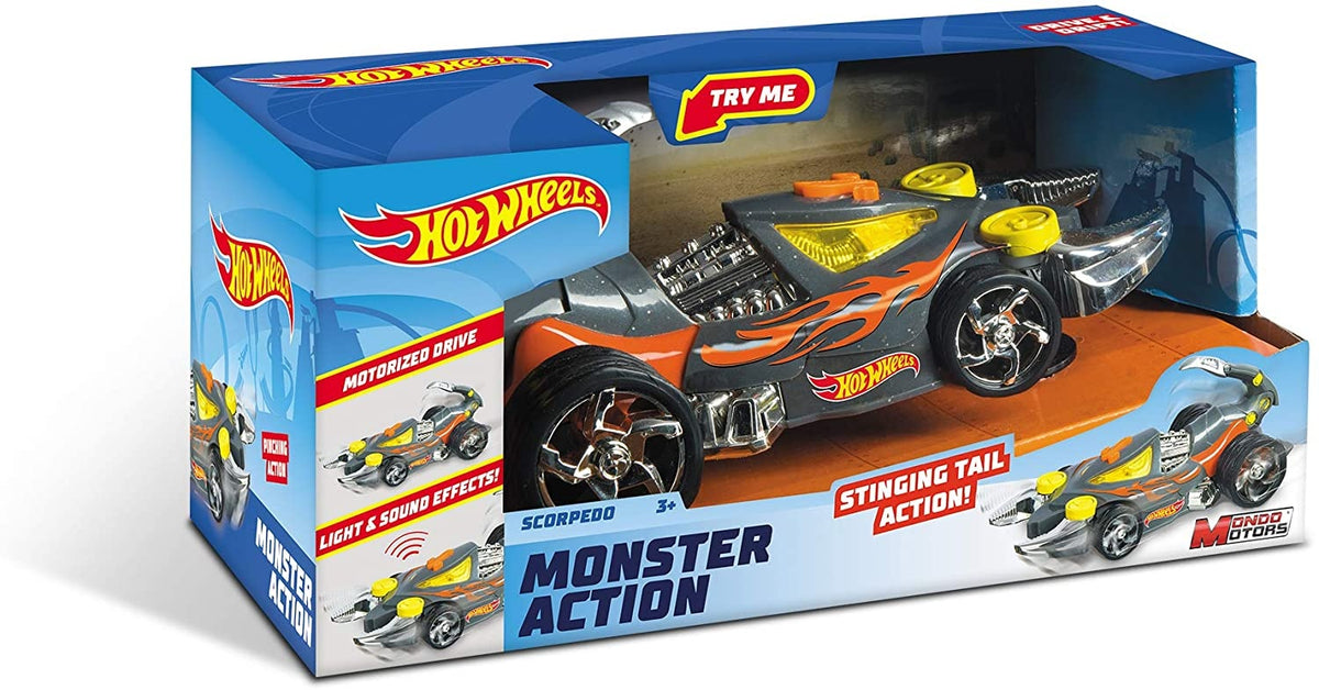 Hot Wheels Light And Sound Monster Action Scorpedo