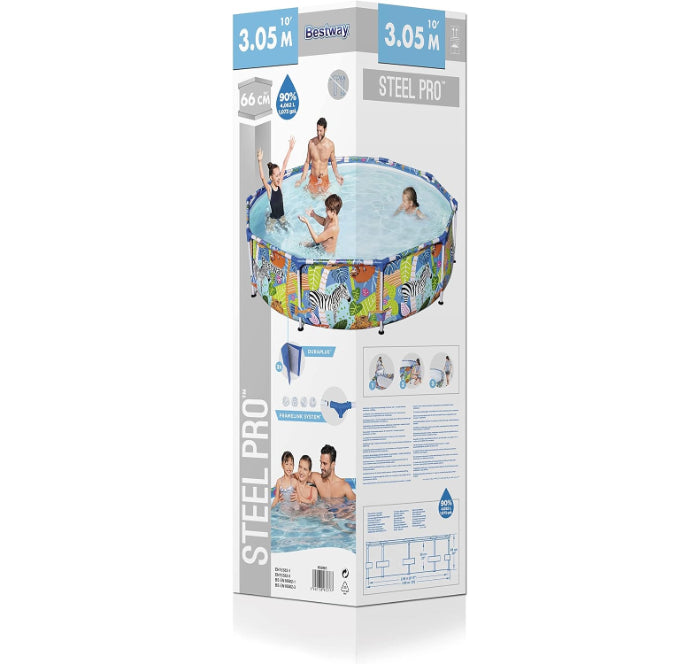 Bestway Pool Steelpro Safari 305x66cm